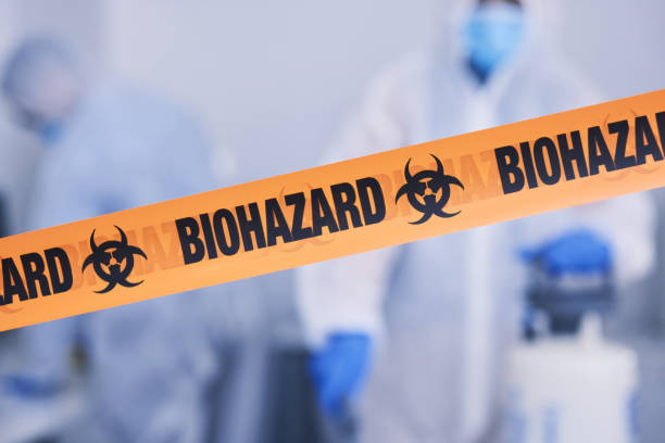 Professional Biohazard Cleanup technician working in Doon, IA